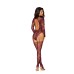 Teddy Bodystocking Dmnd - One Size - Cherry Lacquer