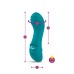 Lalita Mini Pleasure Ridges G-Spot Vibe - Ocean Lalita Mini Pleasure Ridges G-Spot Vibe - Ocean