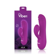Jolie Mini Pleasure Ridges Rabbit Vibe - Berry Jolie Mini Pleasure Ridges Rabbit Vibe - Berry