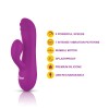 Jolie Mini Pleasure Ridges Rabbit Vibe - Berry