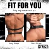 Female Body Harness- L/xl Black