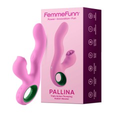 Pallina Triple-Action Rabbit Vibrator - Pink Pallina Triple-Action Rabbit Vibrator - Pink