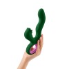 Pallina Triple-Action Rabbit Vibrator - Green