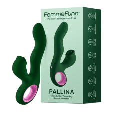 Pallina Triple-Action Rabbit Vibrator - Green Pallina Triple-Action Rabbit Vibrator - Green