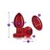Vibrating Red Metal Remote Plug - Lg Vibrating Red Metal Remote Plug - Lg