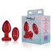 Vibrating Red Metal Remote Plug - Lg Vibrating Red Metal Remote Plug - Lg