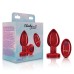 Vibrating Red Metal Remote Plug - Lg Vibrating Red Metal Remote Plug - Lg