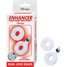 Enhancer Dual Love Rings - Clear Enhancer Dual Love Rings - Clear