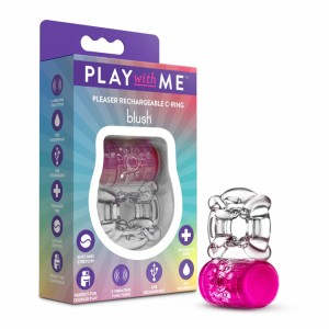 Play With Me Pleaser Rechargeable C-Ring Pink Play With Me Pleaser Rechargeable C-Ring Pink