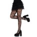 Cherie Heart Net Tights O/s - Black Cherie Heart Net Tights O/s - Black