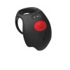 Red Dot Vibrating Cock Ring V3 With Remote - Black/red