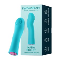 Hana Bullet Thumping Vibrator - Turquoise Hana Bullet Thumping Vibrator - Turquoise
