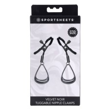 Velvet Noir Tuggable Nipple Clamps Velvet Noir Tuggable Nipple Clamps