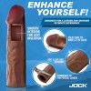 Jock 1.5" Silicone Penis Extension Sleeve - Dark