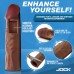 Jock 1.5" Silicone Penis Extension Sleeve - Dark Jock 1.5" Silicone Penis Extension Sleeve - Dark