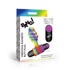 Vibrating Rainbow Butt Plug Vibrating Rainbow Butt Plug