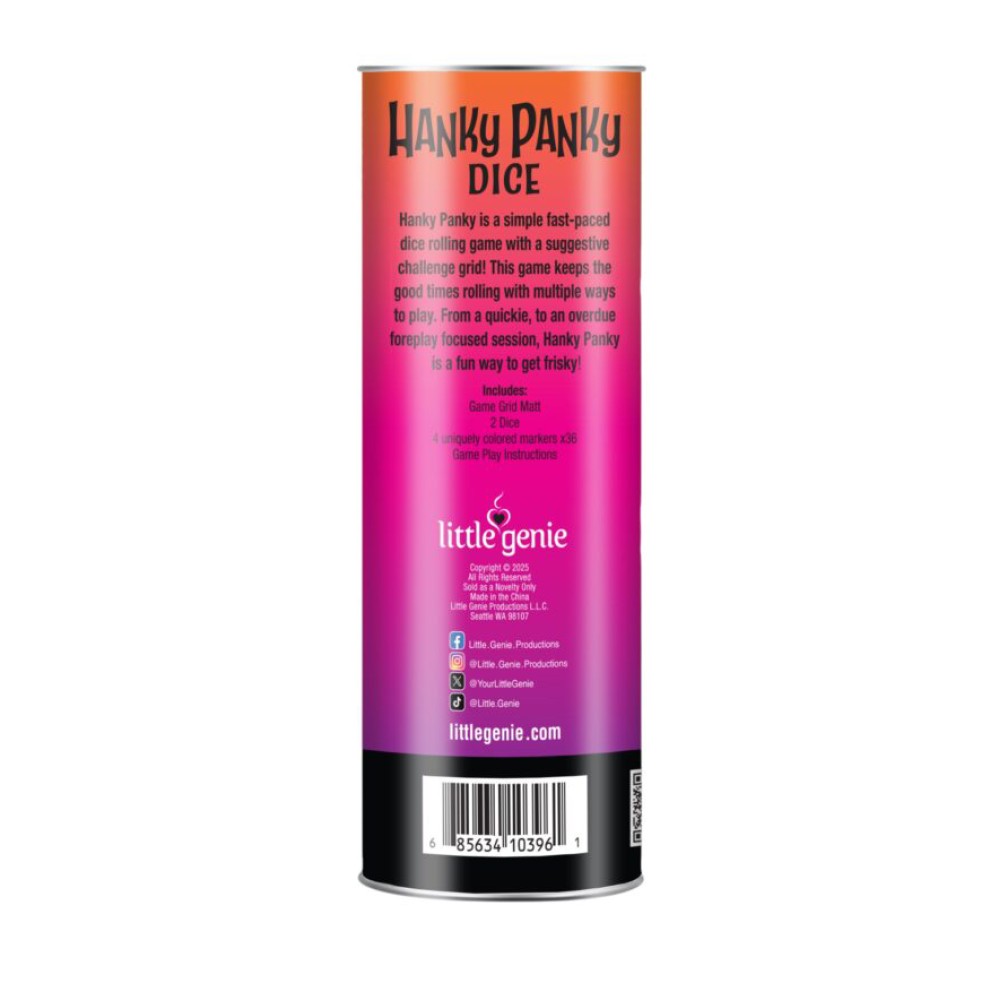 Hanky Panky Dice Game - Game for Couples