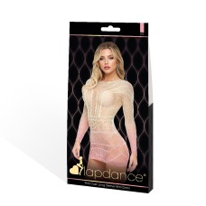 Pink Dusk Long Sleeve Mini Dress - Os Pink Dusk Long Sleeve Mini Dress - Os