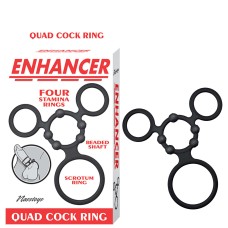 Enhancer Quad Cockring - Black Enhancer Quad Cockring - Black