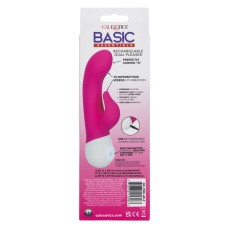 Basic Essentials Rechargeable Dual Pleaser - Pink Basic Essentials Rechargeable Dual Pleaser - Pink