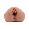 Pdx Plus Double Pounder Vibrating Squeeze Stroker - Brown