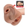Pdx Plus Double Pounder Vibrating Squeeze Stroker - Brown