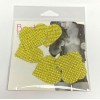 Razzle Dazzle Crystal Jewel Sparkle I Heart U Body Stickers 6 Pk - Gold
