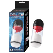 Delite Masturbator With Tongue Action - White Delite Masturbator With Tongue Action - White