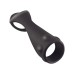 Enhancer Textured Cock Strap and Ball Stretcher - Black