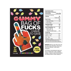 Bag of Fucks I Have to Give, Sour Gummy 2.2oz Bag of Fucks I Have to Give, Sour Gummy 2.2oz