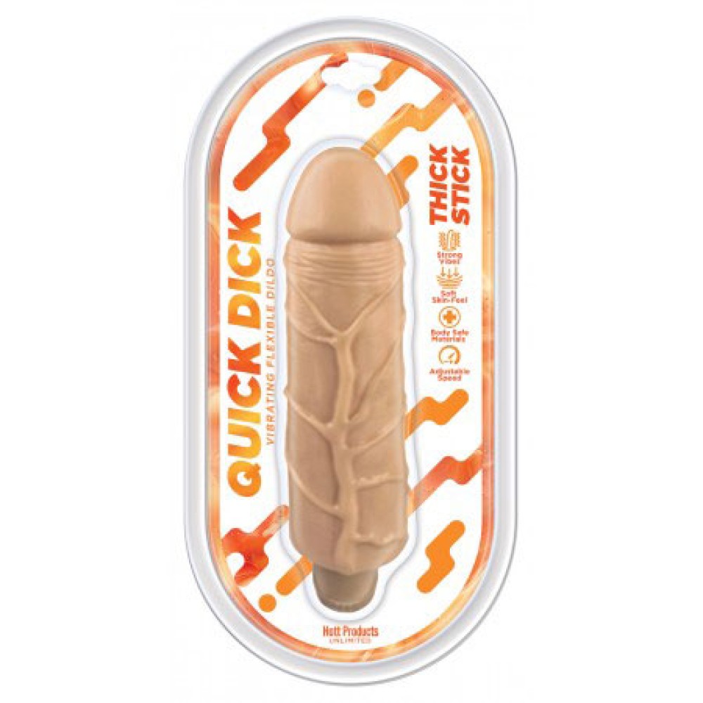 Thick Stick Quick Dick - Vibrating Flex Dildo - 5 Inch Thick Stick Quick Dick - Vibrating Flex Dildo - 5 Inch