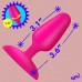 Flexible Vibrating Silicone Butt Plug - Pink Flexible Vibrating Silicone Butt Plug - Pink