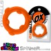 Spinner Single Silicone Ring - Orange Silicone