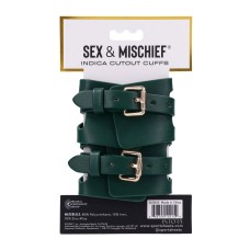 Indica Cutout Cuffs - Green Indica Cutout Cuffs - Green