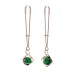 Indica Crystal Nipple Clips - Green Indica Crystal Nipple Clips - Green