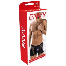 Sheer Contrast Boxer Briefs - Os - Black Sheer Contrast Boxer Briefs - Os - Black