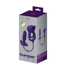 Humper Rechargeable Dual C-Ring With Anal Plug - Purple Humper Rechargeable Dual C-Ring With Anal Plug - Purple
