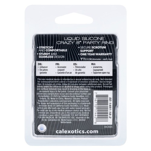 Alpha Liquid Silicone Crazy 8 Party Ring Alpha Liquid Silicone Crazy 8 Party Ring