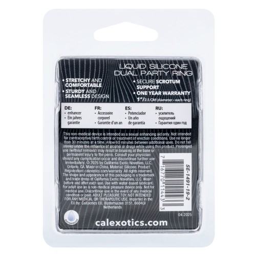 Alpha Liquid Silicone Dual Party Ring Alpha Liquid Silicone Dual Party Ring