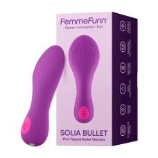 Solia Bullet Flat Tipped Vibrator - Purple