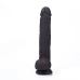 Real Skin 11 Dual Layer Dildo - Dark Brown