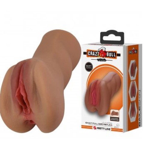 Caroline Realistic Vagina Masturbator - Brown Caroline Realistic Vagina Masturbator - Brown