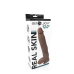 Real Skin 12 Dual Layer Dildo - Light Brown