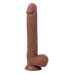 Real Skin 11 Dual Layer Dildo - Light Brown