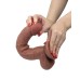 Real Skin 11 Dual Layer Dildo - Light Brown