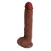 Real Skin 11 Dual Layer Dildo - Light Brown