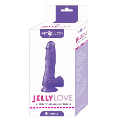 Jelly Love 9" Dildo - Purple Jelly Love 9" Dildo - Purple
