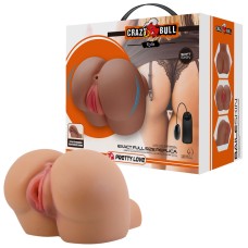 Kylie Realistic Vagina and Ass Vibrator - Brown