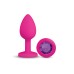 Gemma Purple Gem Pink Silicone Plug - Small