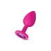 Gemma Purple Gem Pink Silicone Plug - Small